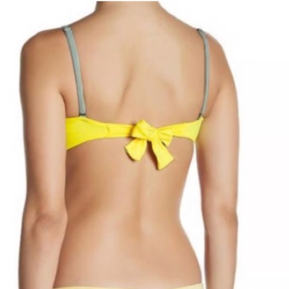 Maaji Women's M Firefly Timbers Yellow Reversible Swimsuit Bikini Top Underwire - Picture 2 of 9